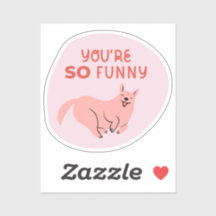 あなたはおもしろい可愛い図解入りの、写真付きの犬レトロなピンク