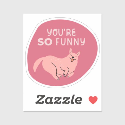 あなたはおもしろい可愛図解入りの、写真付きのい犬のさくらんぼ シール (シート)