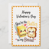 あなたはおもしろい私のパンのバレンタインデーのバター シーズンカード (正面)