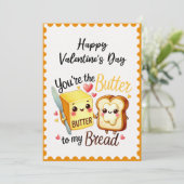 あなたはおもしろい私のパンのバレンタインデーのバター シーズンカード (スタンド正面)