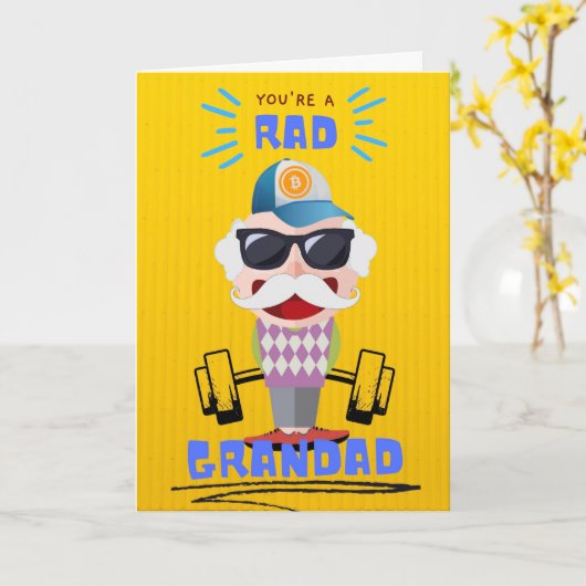 あなたはおもしろい素晴らしい祖父母の日 カード (黄色い花)