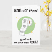 あなたはおもしろい離れのBogカー転がド カード (黄色い花)