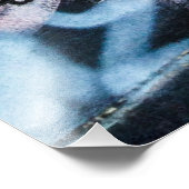 あなたはおもしろい...悲しい目をしたカラフルピエロ フォトプリント            (角)