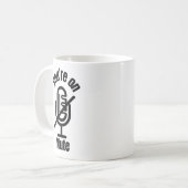 あなたはおもしろマグカップギフトをミュートにしている コーヒーマグカップ (正面左)