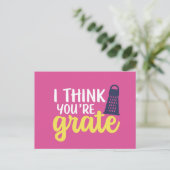 あなたはおろしカワイチーズパおもしろいンバレンタインデー ポストカード (スタンド正面)