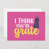 あなたはおろしカワイチーズパおもしろいンバレンタインデー ポストカード (正面/裏面)