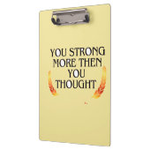 あなたはお前よりも強考えい-エレガント金ゴールド・モティ クリップボード (左)