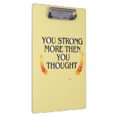 あなたはお前よりも強考えい-エレガント金ゴールド・モティ クリップボード (右)