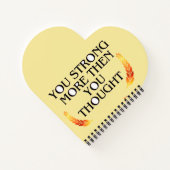 あなたはお前よりも強考えい-エレガント金ゴールド・モティ ノートブック (裏面)