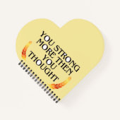 あなたはお前よりも強考えい-エレガント金ゴールド・モティ ノートブック (正面)