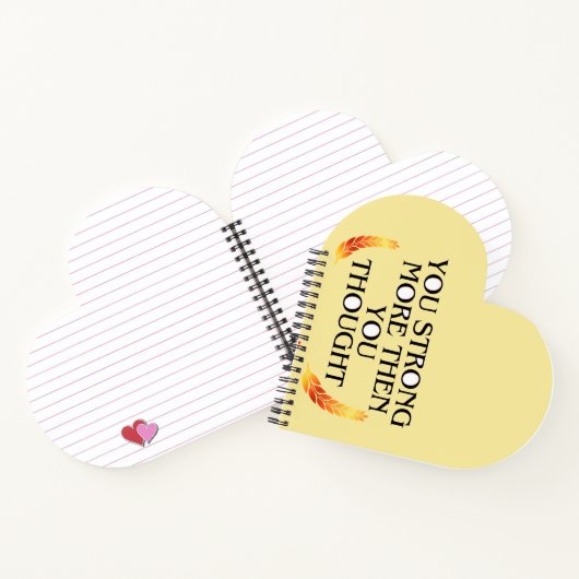 あなたはお前よりも強考えい-エレガント金ゴールド・モティ ノートブック (内部)