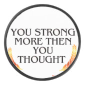 あなたはお前より強考えい-エレガント金ゴールド アイスホッケーパック (正面)