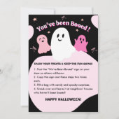 「あなたはお化けにキャーと言われた！」ハロウィンの隣人ゲームカード 招待状 (正面)