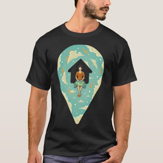 あなたはお家にいます Tシャツ (正面)