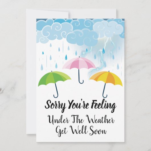 あなたはお感じ天気になって申し訳なく存じます 案内状 (正面)