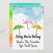 あなたはお感じ天気になって申し訳なく存じます 案内状 (正面/裏面)