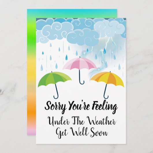 あなたはお感じ天気になって申し訳なく存じます 案内状 (正面/裏面)