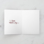 あなたはお最高の母さんの日のピンクのバラ カード (内部)