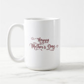 あなたはお最高の母さんの日のピンクのバラ コーヒーマグカップ (左)