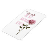 あなたはお最高の母さんの日のピンクのバラ マグネット (左側)