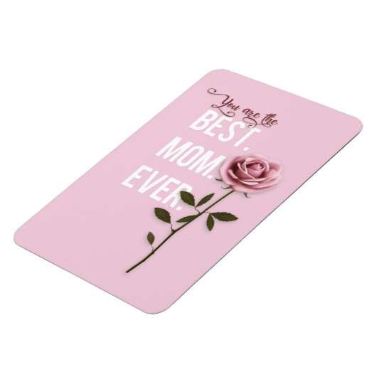 あなたはお最高の母さんの日のピンクのバラ マグネット (左側)
