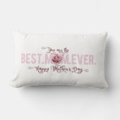 あなたはお最高の母さんの日のピンクのバラ ランバークッション (正面)