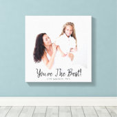 あなたはお最高の母さんの日の誕生日写真キャンバス キャンバスプリント (インサイチュ (ウッドフロア))