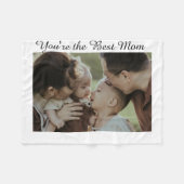 あなたはお最高の母さん、写真カスタム写真 フリースブランケット (正面(横))