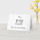 あなたはお母さんにとって素敵な母の日のカードを縫う カード (黄色い花)