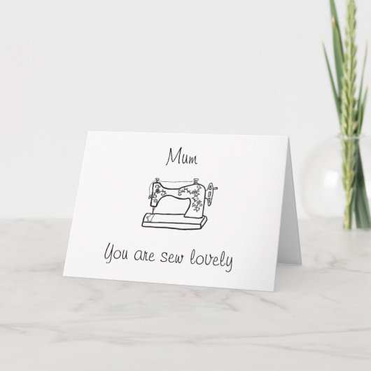 あなたはお母さんにとって素敵な母の日のカードを縫う カード (正面)