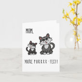 あなたはお母さんパーフェクト!かわいい母のデイカード カード (黄色い花)