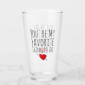 あなたはお気に入りのやらなけおもしろいればないけない タンブラーグラス (裏面)