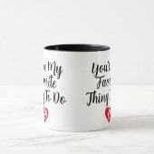 あなたはお気に入りのやらなけおもしろいればないけない マグカップ (中央)