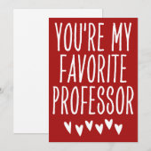 あなたはお気に入りのバおもしろいレンタインデー シーズンカード (正面/裏面)