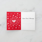 あなたはお気に入りの夫おもしろいバレンタインデー サンキューカード (内部)
