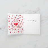 あなたはお気に入りの夫おもしろいバレンタインデーT サンキューカード (内部)