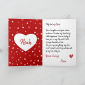 あなたはお気に入りの夫おもしろいVday - Valentines カード (内部)