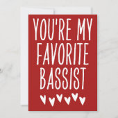 あなたはお気に入りの私のベおもしろいスストのバレンタインデー シーズンカード (正面)