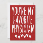 あなたはお気に入りの私の医おもしろい師バレンタインデー シーズンカード (正面)