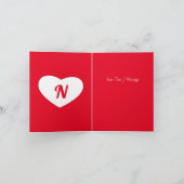 あなたはお気に入りの私の彼氏バレンタインデー サンキューカード (内部)