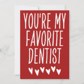 あなたはお気に入りの私の歯科おもしろい医バレンタインデー シーズンカード (正面)