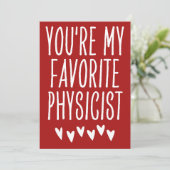 あなたはお気に入りの私の物理おもしろい学者バレンタインデー シーズンカード (スタンド正面)