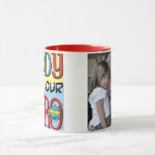 あなたはお父さん私達の英雄の写真 マグカップ (中央)