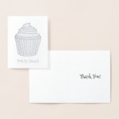 あなたはお疲れ感謝していさまカップケーキ 箔カード (ディスプレー)