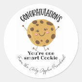 あなたはお祝い頭が切れるに ラウンドシール (正面)