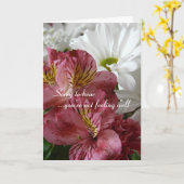 あなたはお花が咲かな感じくて申し訳ない カード (黄色い花)