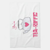 あなたはお茶を飲む キッチンタオル (縦)