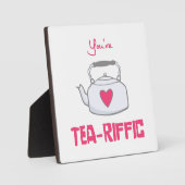 あなたはお茶を飲む フォトプラーク (正面)