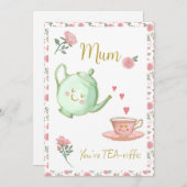 あなたはお茶を飲むMum シーズンカード (正面/裏面)