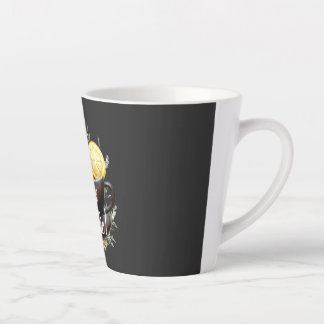 あなたはお茶を飲め!お茶おもしろい好きグラフィック カフェラテマグ